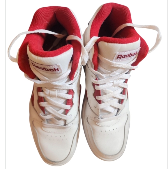 Reebok Royal BB4500 Hi2 Sneakers White Red Men Size 7 Basketball Shoes High Top - Picture 7 of 10